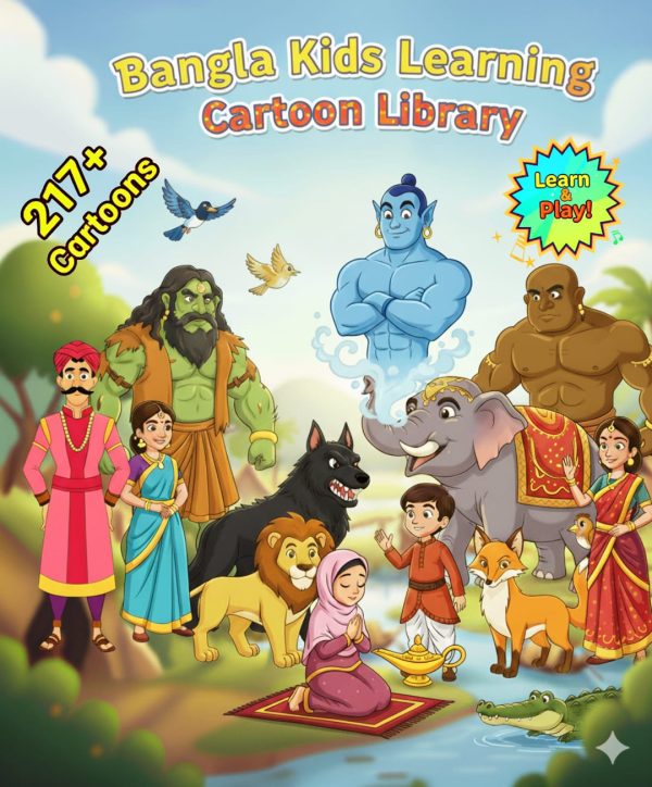 Bangla Kids Learning Cartoon Library